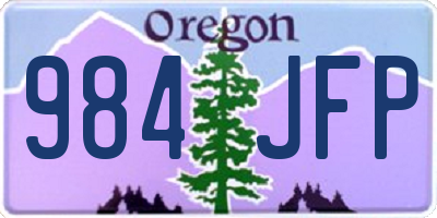 OR license plate 984JFP
