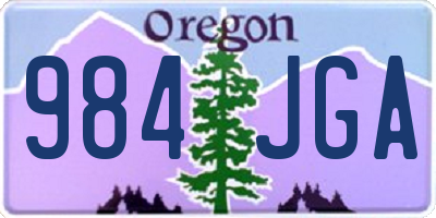 OR license plate 984JGA