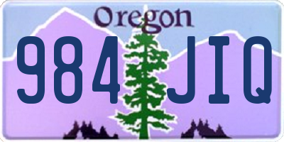 OR license plate 984JIQ