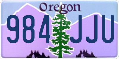 OR license plate 984JJU