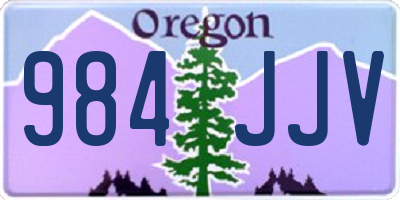 OR license plate 984JJV