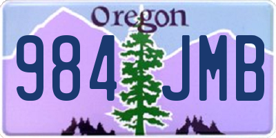 OR license plate 984JMB