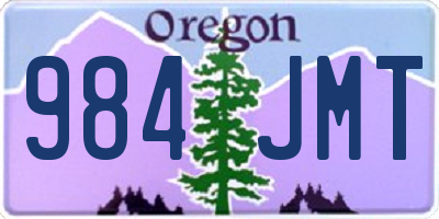 OR license plate 984JMT