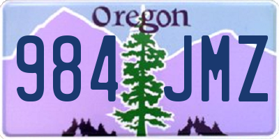 OR license plate 984JMZ