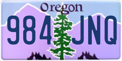 OR license plate 984JNQ
