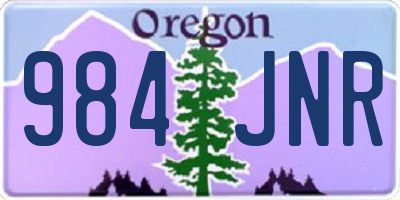 OR license plate 984JNR