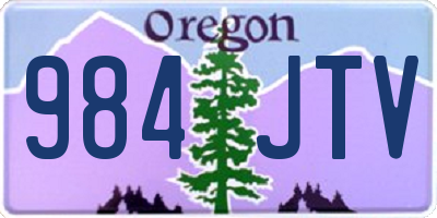 OR license plate 984JTV