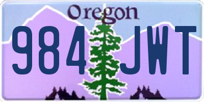 OR license plate 984JWT