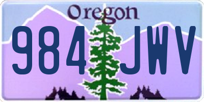 OR license plate 984JWV