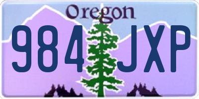 OR license plate 984JXP