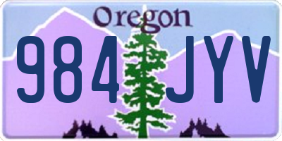 OR license plate 984JYV