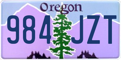 OR license plate 984JZT
