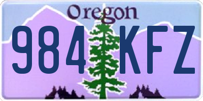 OR license plate 984KFZ