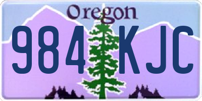 OR license plate 984KJC