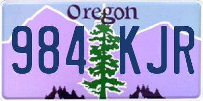 OR license plate 984KJR