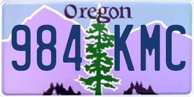 OR license plate 984KMC