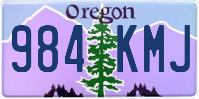 OR license plate 984KMJ