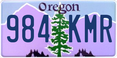 OR license plate 984KMR