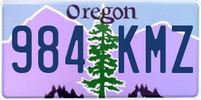 OR license plate 984KMZ