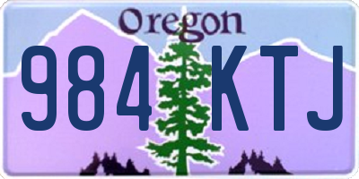 OR license plate 984KTJ