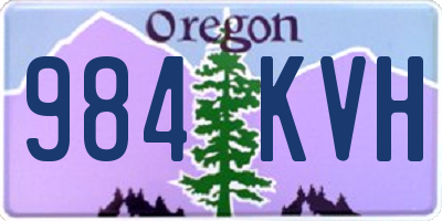 OR license plate 984KVH