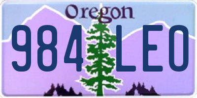 OR license plate 984LEO