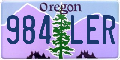 OR license plate 984LER