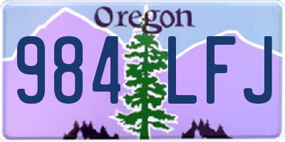 OR license plate 984LFJ