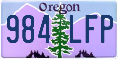 OR license plate 984LFP