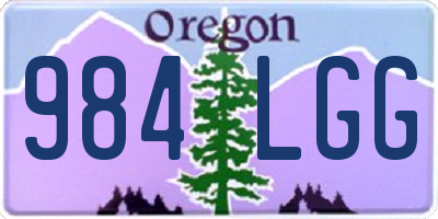 OR license plate 984LGG