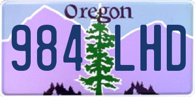 OR license plate 984LHD