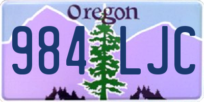 OR license plate 984LJC