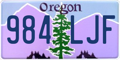 OR license plate 984LJF
