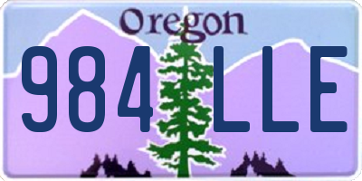 OR license plate 984LLE