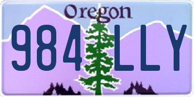 OR license plate 984LLY