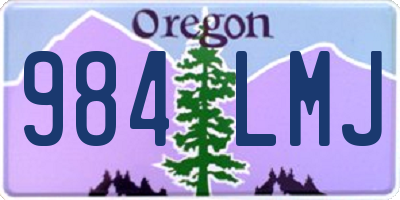 OR license plate 984LMJ