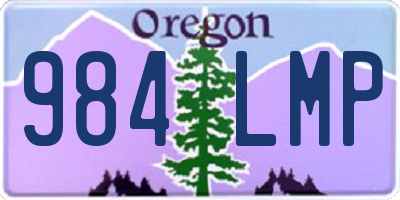 OR license plate 984LMP