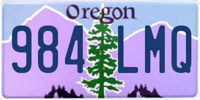 OR license plate 984LMQ