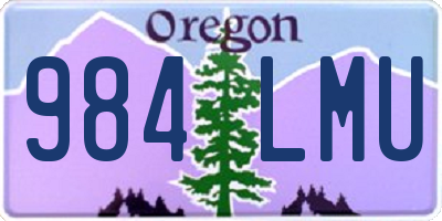 OR license plate 984LMU