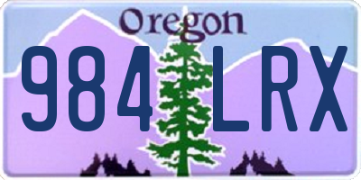 OR license plate 984LRX