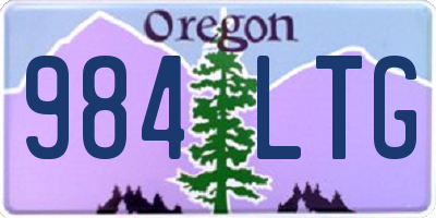 OR license plate 984LTG