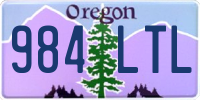 OR license plate 984LTL