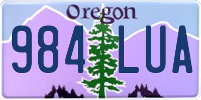 OR license plate 984LUA