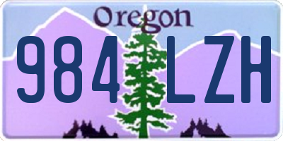 OR license plate 984LZH