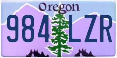OR license plate 984LZR