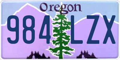 OR license plate 984LZX