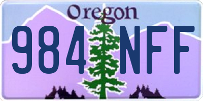 OR license plate 984NFF