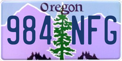OR license plate 984NFG