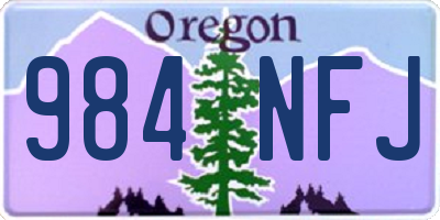 OR license plate 984NFJ