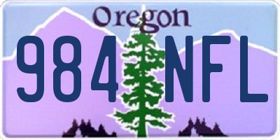 OR license plate 984NFL